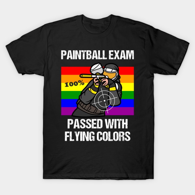 Funny Paintball Player Paint Balling Jokes Paintballer Sports T-Shirt by Mochabonk